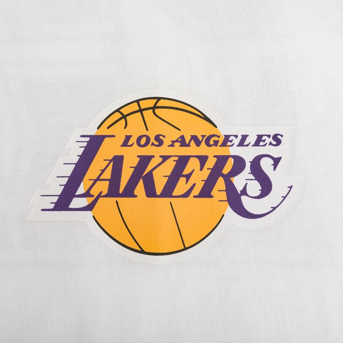 Мъжки New Era NBA Large Graphic BP OS Tee Los Angeles Lakers white 9